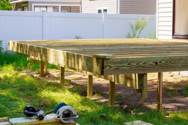 Elevated Deck Installation in Midlothian