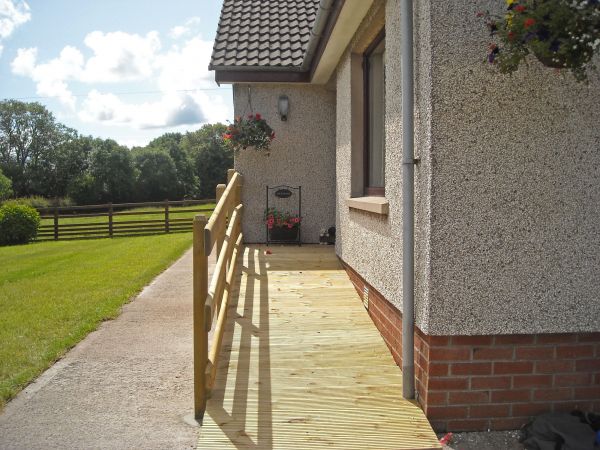Hardwood Ramp Installation in Midlothian
