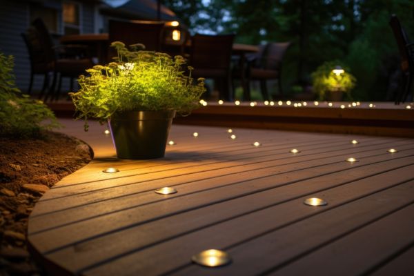 Ground Level Deck Construction in Midlothian